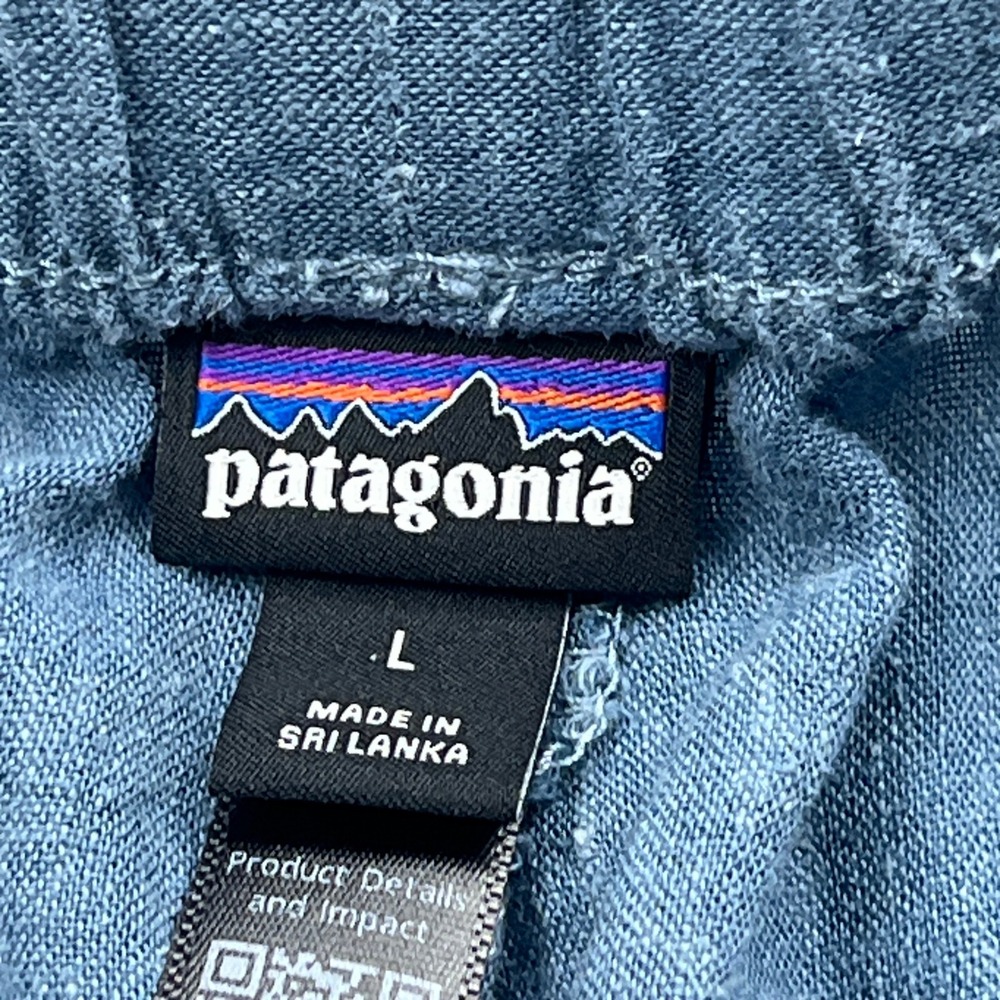 Patagonia Garden Island Shorts Women's Large Blue Hemp Lyocell Stretch 58176 - Picture 3 of 14